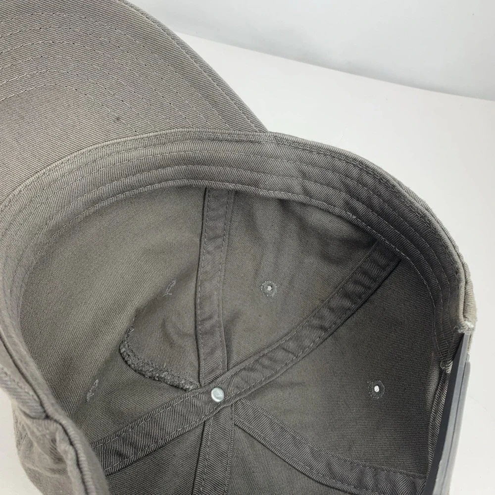 Red Star 46 Hat Women / Youth Gray Adjustable Snapback Baseball Cap DISCOLORED